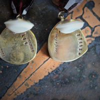 "One of Kind" Numbered & Signed Stephen Dweck Sterling Vermeil Watermelon Tourmaline & Tourmaline Ring and Earring Set
