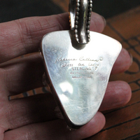 SOLD TO D SOLD TO D SOLD TO D Bless this Earth Vintage Rock Quartz Sterling Cuff & Pendant Set by Rebecca Collins