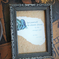 7 Antique Small Frame Destash for your own Creations - 3 Sterling,1 Unique Engraved Icons,2 Antique Cut Steel Bead,1 Carved Wood