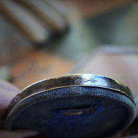 7 Antique Small Frame Destash for your own Creations - 3 Sterling,1 Unique Engraved Icons,2 Antique Cut Steel Bead,1 Carved Wood