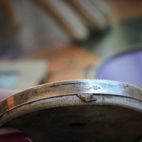 7 Antique Small Frame Destash for your own Creations - 3 Sterling,1 Unique Engraved Icons,2 Antique Cut Steel Bead,1 Carved Wood