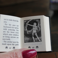 NEW! Antique Kantha Handstitched Pounch Pendant w/Miniature Bound The Prophet Book,Antique Art Deco Mardis Gras Beads & Chains,French Medals & Sparrows