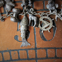 SOLD SOLD  SOLD to L Extraordinary Vintage & Antique Sterling Charm Necklace LOADED with Rare,Unique, and Unusual Charms