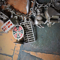 SOLD SOLD  SOLD to L Extraordinary Vintage & Antique Sterling Charm Necklace LOADED with Rare,Unique, and Unusual Charms