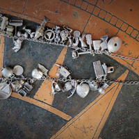 SOLD SOLD  SOLD to L Extraordinary Vintage & Antique Sterling Charm Necklace LOADED with Rare,Unique, and Unusual Charms