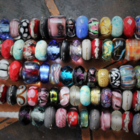 Extraordinary Lampwork Bead Collection- 83 Sterling, Crystal, and Glass Beads in an amazing array of Colors & Designs!