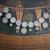 NEW! Incredible Antique Victorian Love Token Bracelet Set of 3 - Amazing Variety of1800's Coin Size & Type, Monograms and Dangles!