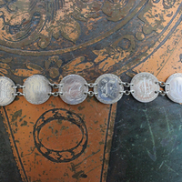 NEW! Incredible Antique Victorian Love Token Bracelet Set of 3 - Amazing Variety of1800's Coin Size & Type, Monograms and Dangles!