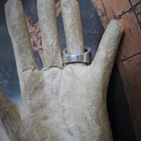 Long Retired Solid Sterling Pianegonda Engraved Cross Ring