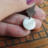 Scribe of the Soul Necklace with Amazing OOAK Antique Love & Friendship Tokens, Antique French Blank Nun's Cross,Tiny Antique Sacred Heart of Mary Connector