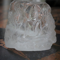 Ancient Small Carved Rock Quartz Buddha Sculpture