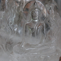 Ancient Small Carved Rock Quartz Buddha Sculpture