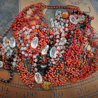 Large Antique Beaded Chain & Faceted Gemstone Lot - perfect for layering necklaces & much more!