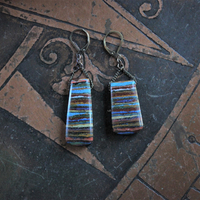 Rainbow Calcite Earrings with Bronze Earring Wires - Free with Purchase of Necklace!