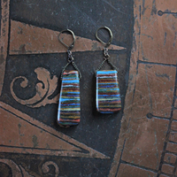 Rainbow Calcite Earrings with Bronze Earring Wires - Free with Purchase of Necklace!