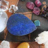 Gemstone Collection with Amazing Large Lapis Lazuli Stone, Aura Crystal Cluster, Blue Calcite, Selenite, "Success" Stone and More!