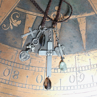 NEW! Enter the Heart Necklace with Rare Sisters of the Cenacle Sacred Heart Cross, Dove of Peace Medal,Sacred Heart Medal, Faceted Smoky Quartz & More!