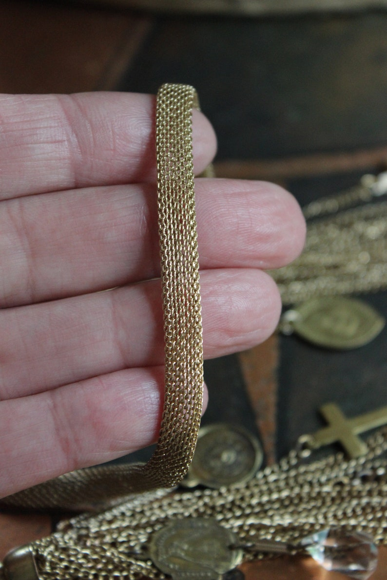 Let us Begin Lariat Necklace w/Rare Our Lady of the Rosary Pompeii Medal,Rare Mechanical Swiss Baroness Ball Watch,Antique Medals+More!