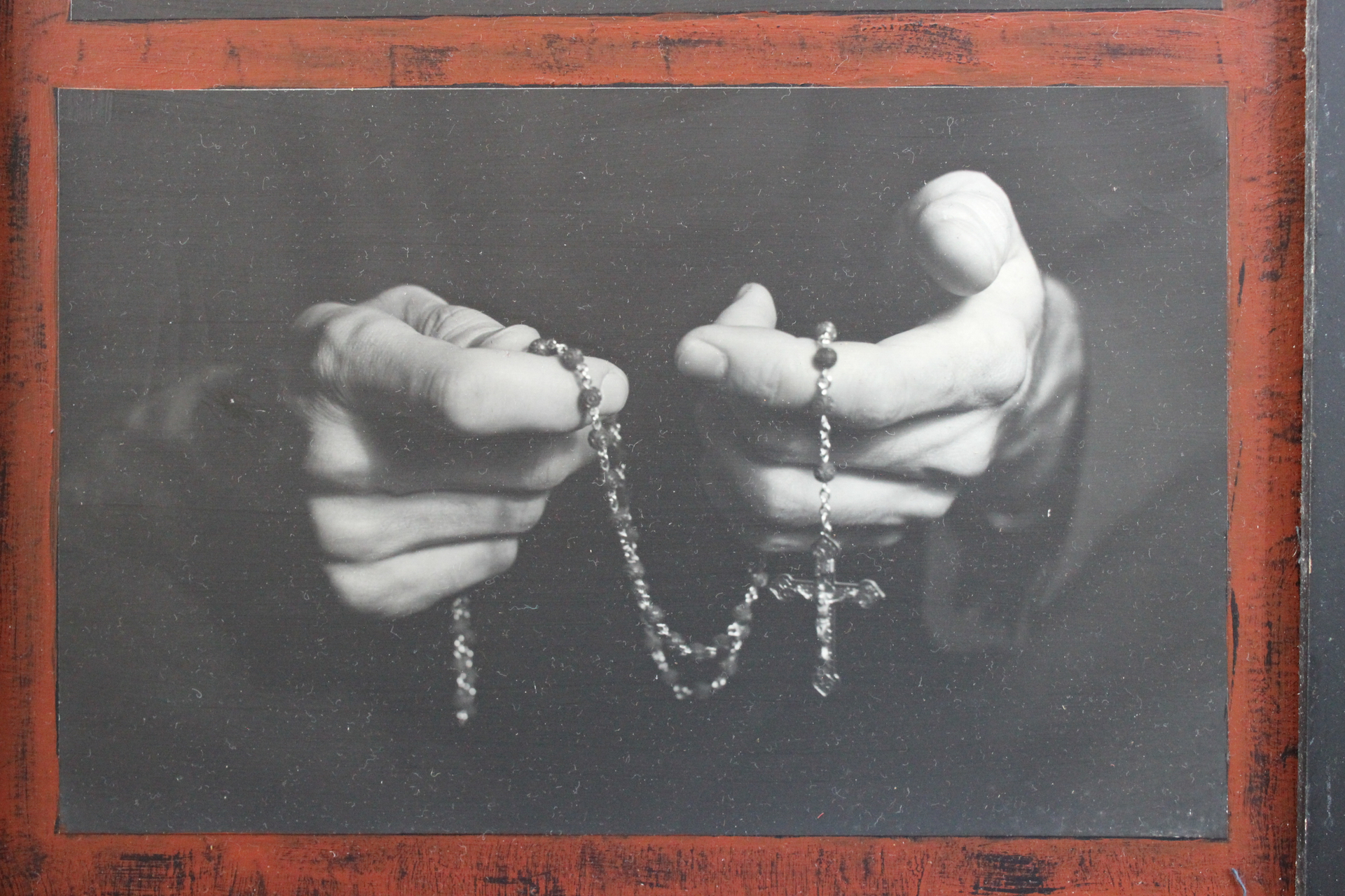 Amazing OOAK Vintage Los Angeles Art School Photographs of Nun Holding a Rosary