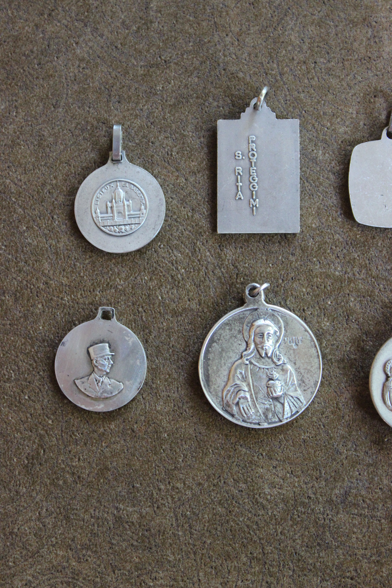 Beautiful Collection of 7 Diamond Cut Medals