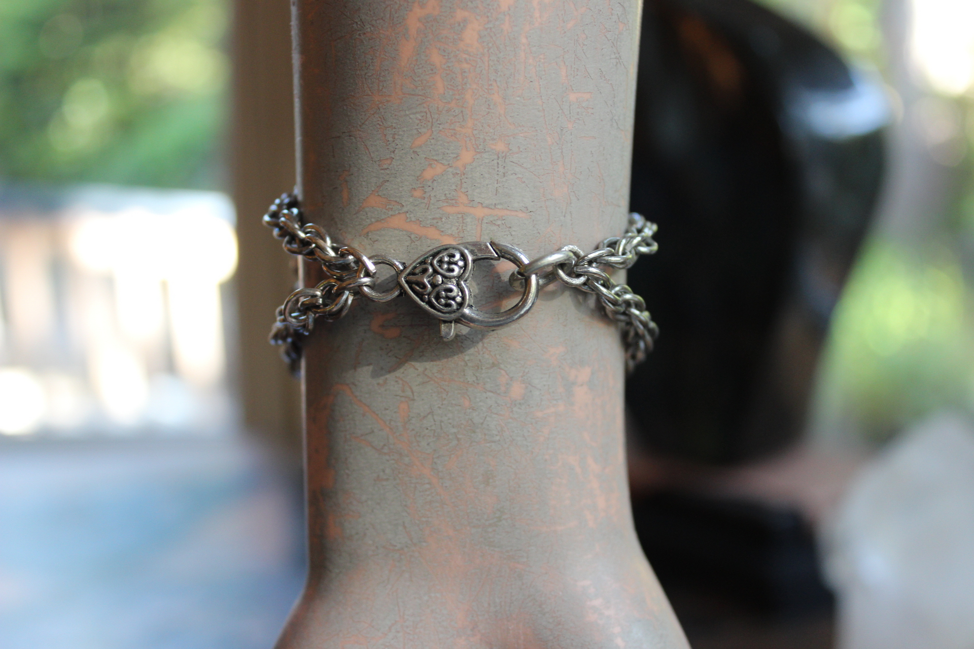 Antique Faceted Paste Bracelet with Antique French Crucifix,Rare Antique French Sterling Puffy Heart,Antique French Sterling Crucifix and More!