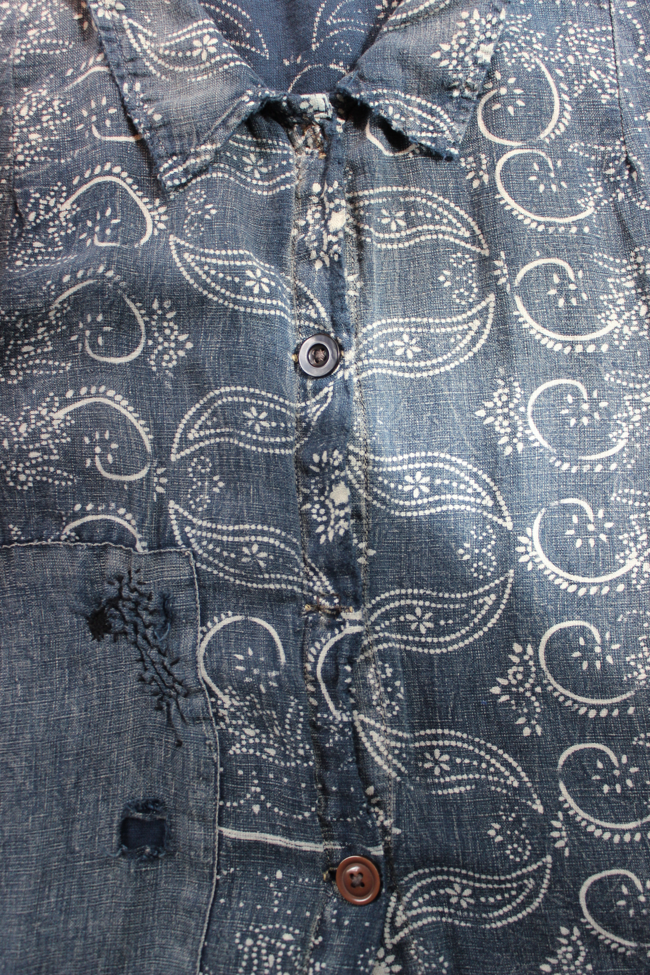 Rare Magnolia Pearl Bandana Denim Chambray Duster 