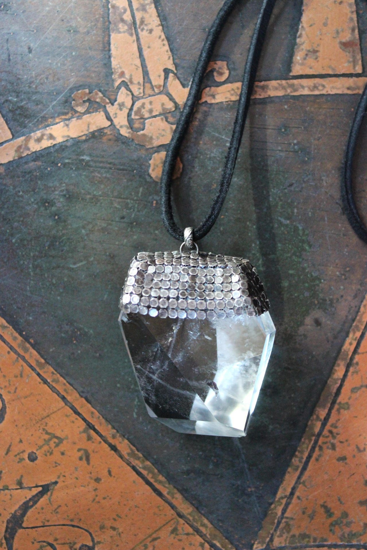 NEW! Spirit Healer Necklace with Amazing Sterling & Clear Quartz Pendant