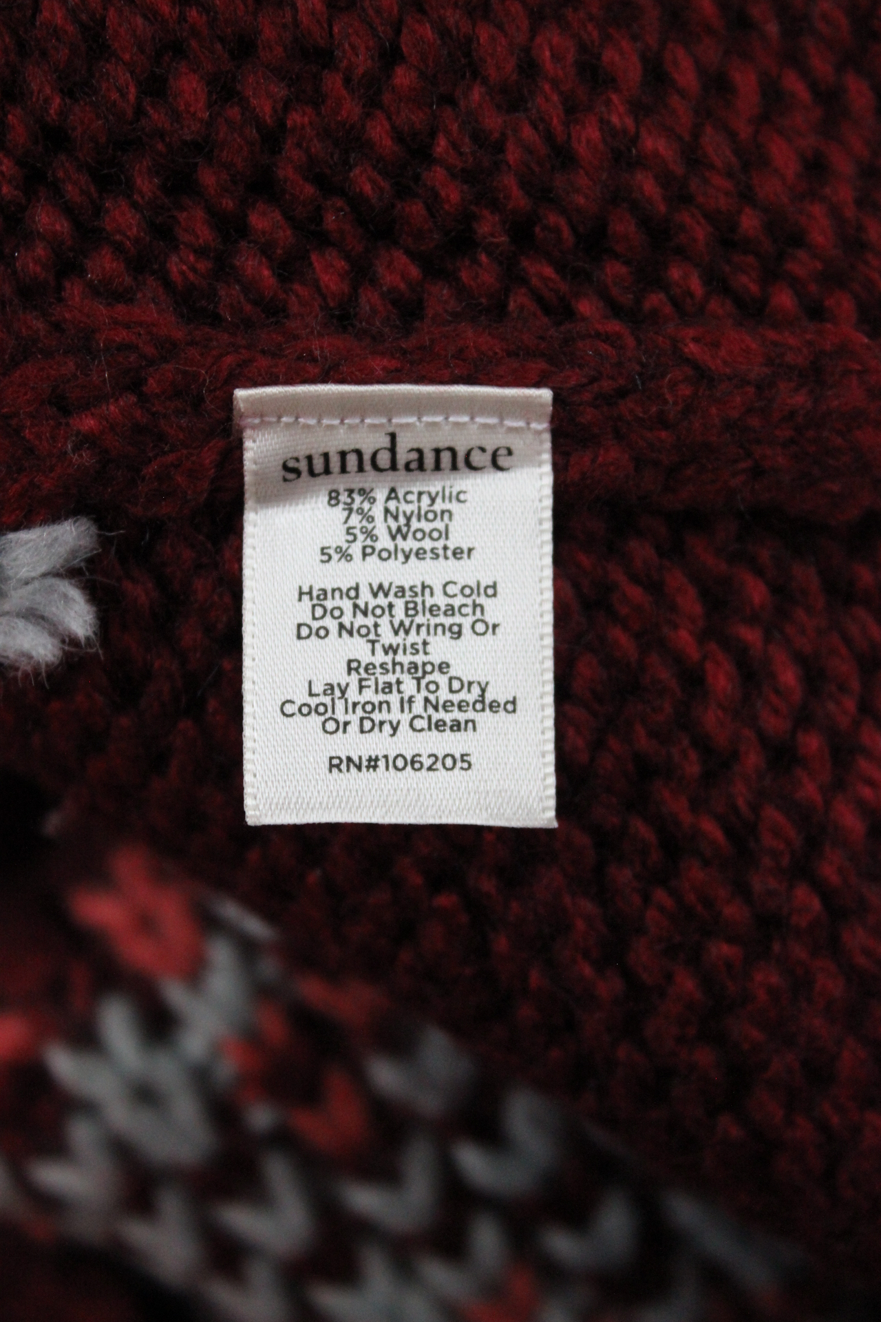  NWOT Sundance Handknit Sweater Duster with Shawl Collar, Snap Closure and Front Pockets - Size Large