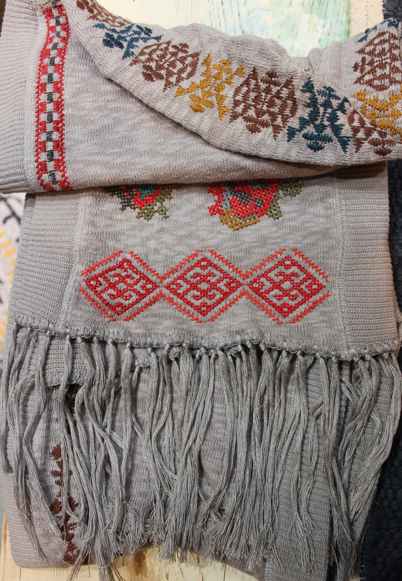 NEW! Rare and Unique Embroidered Biya Johnny Was Snood Scarf - 3 Options!