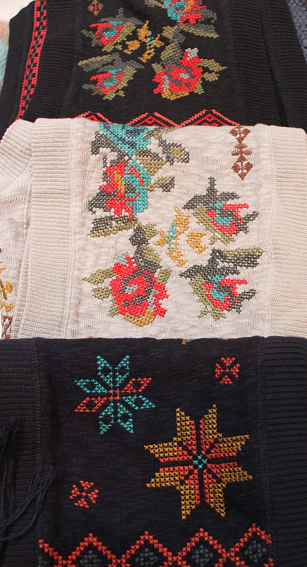 NEW! Rare and Unique Embroidered Biya Johnny Was Snood Scarf - 3 Options!