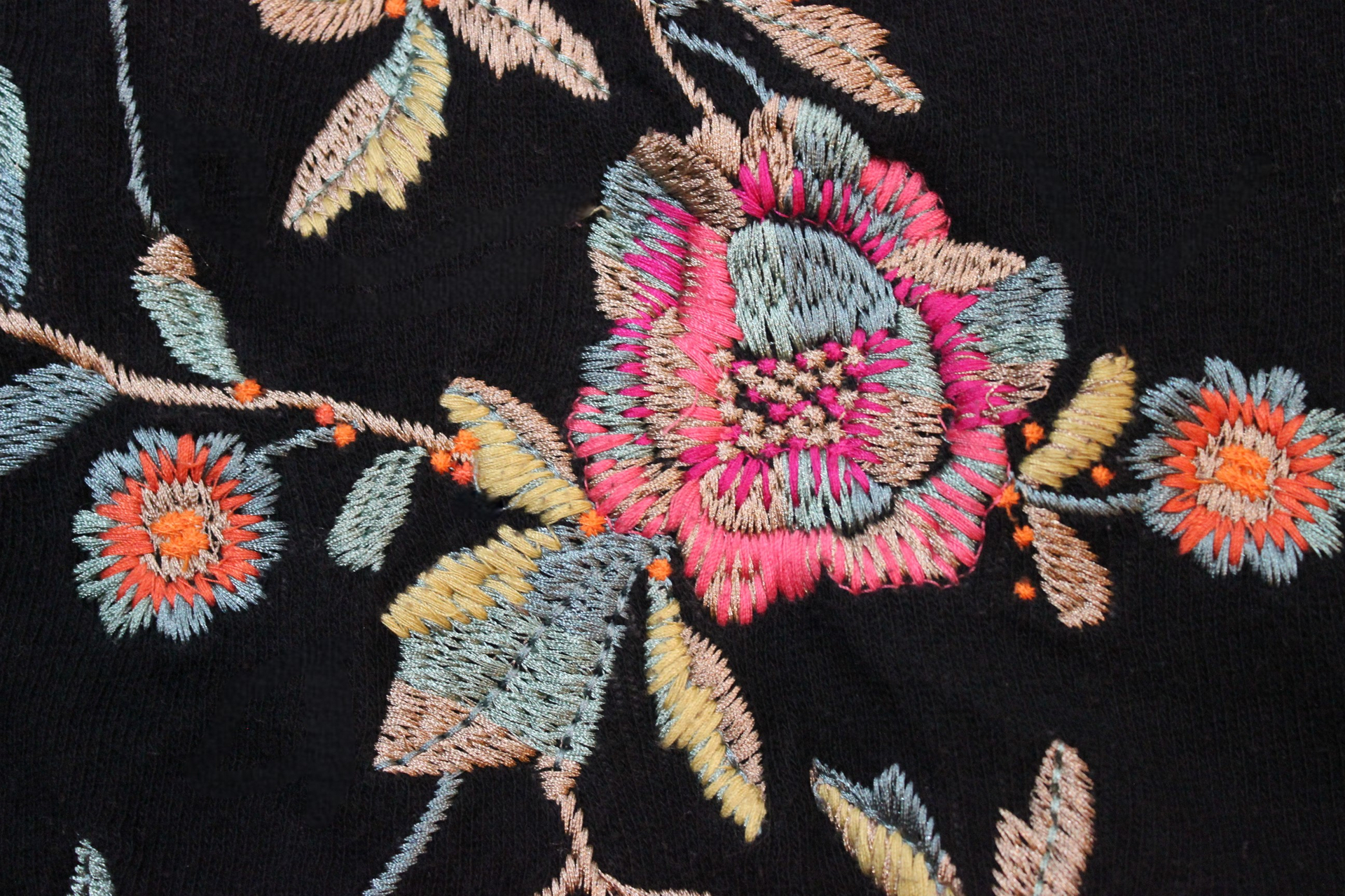 NEW! Set of 3 Biya Johnny Was Cotton Embroidered Scarf/Shawls with Shawl Pin - Versatile & Lovely!