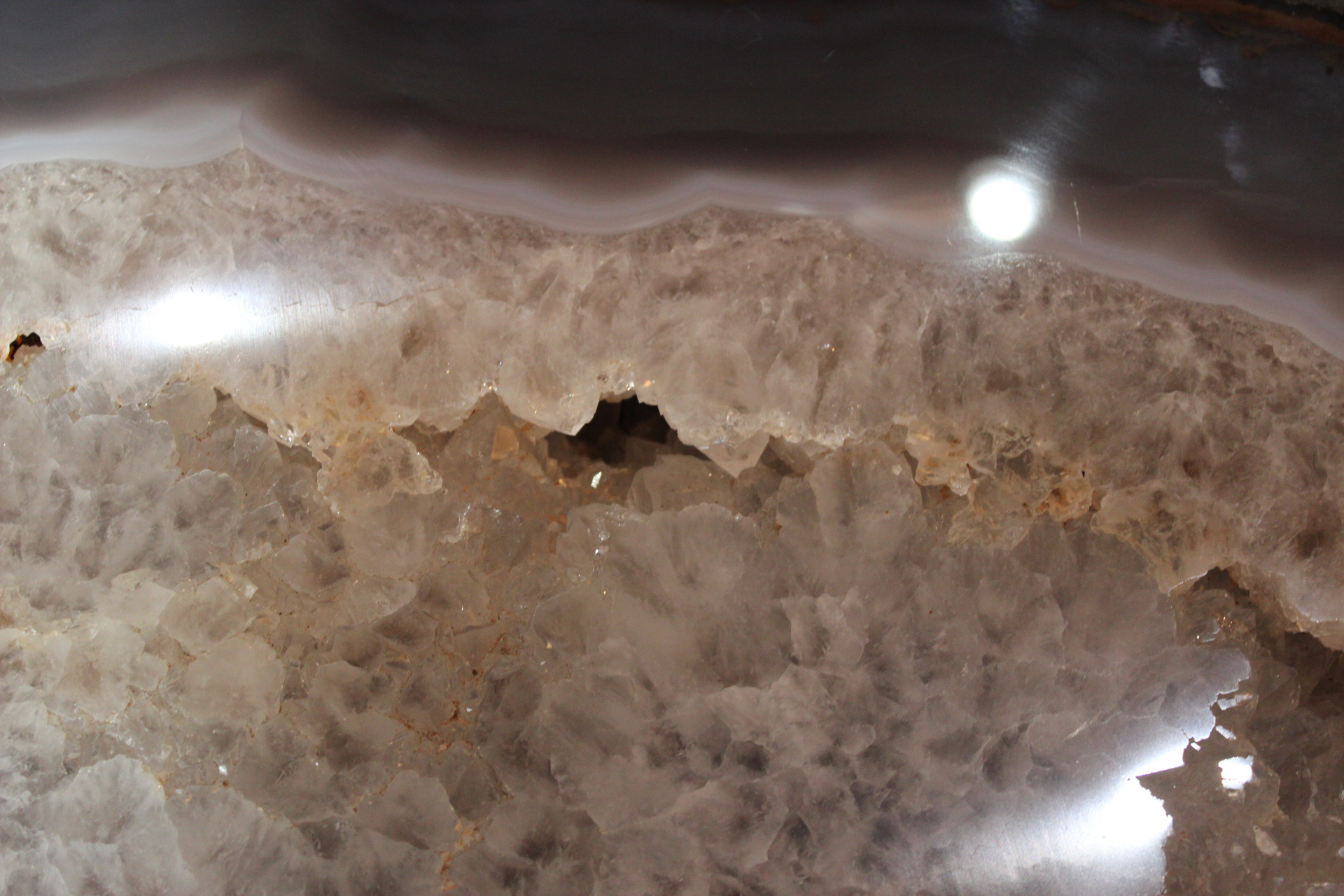 Astounding One of a Kind Massive Polished Geode Slice - perfect for a Table Top or Display!