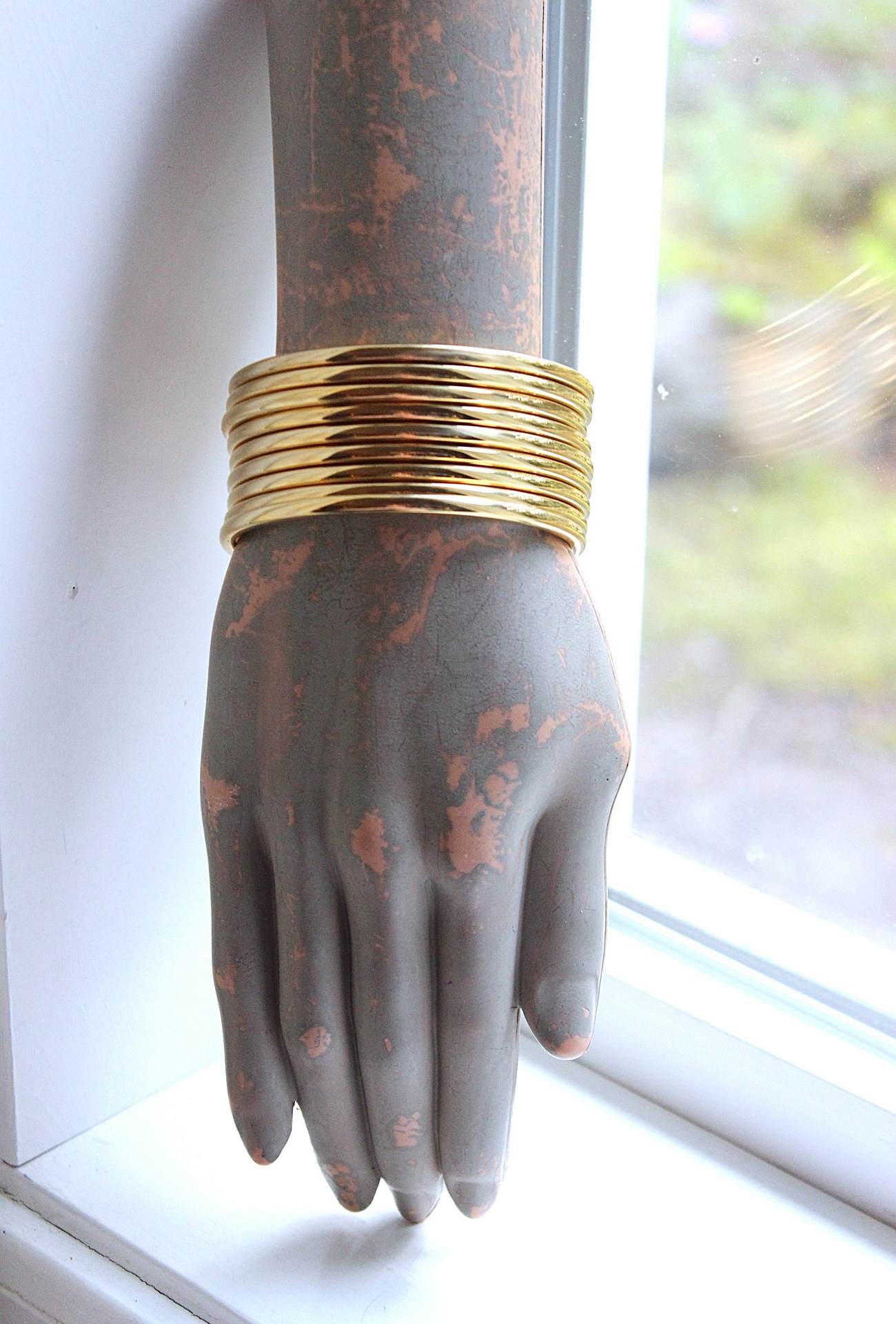 NEW! Set of 9 Milot Italy 14K Gold Bangle Bracelets