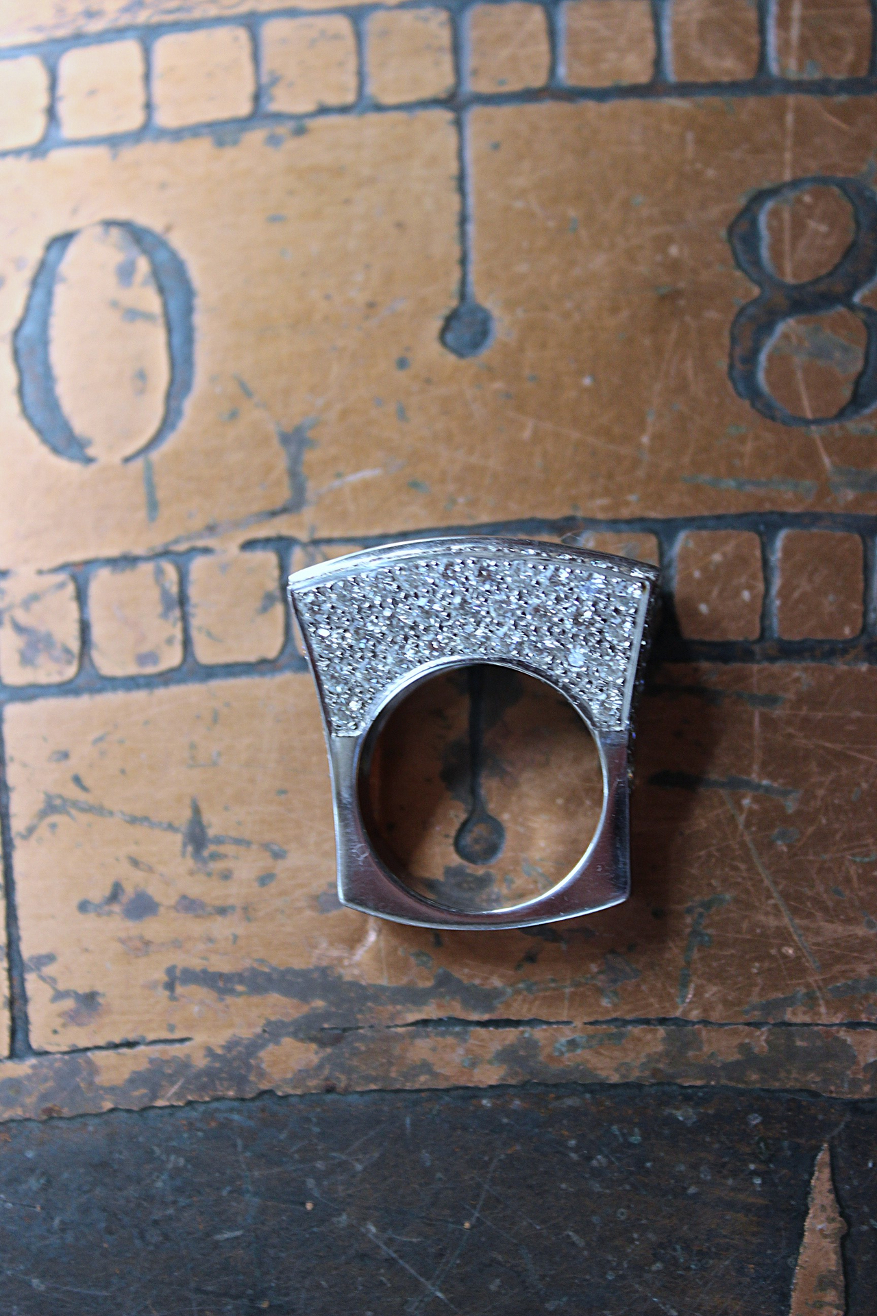 NEW! Custom Made One of a Kind 14 White Gold Certified Charles and Colvard 10.48 Carat Moissanite Ring