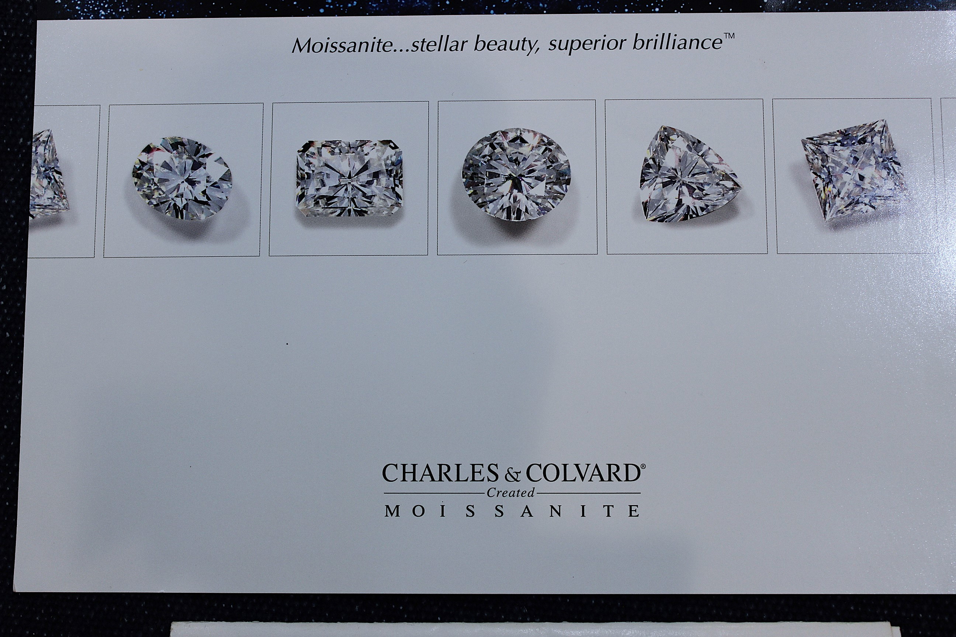 NEW! Custom Made One of a Kind 14 White Gold Certified Charles and Colvard 10.48 Carat Moissanite Ring