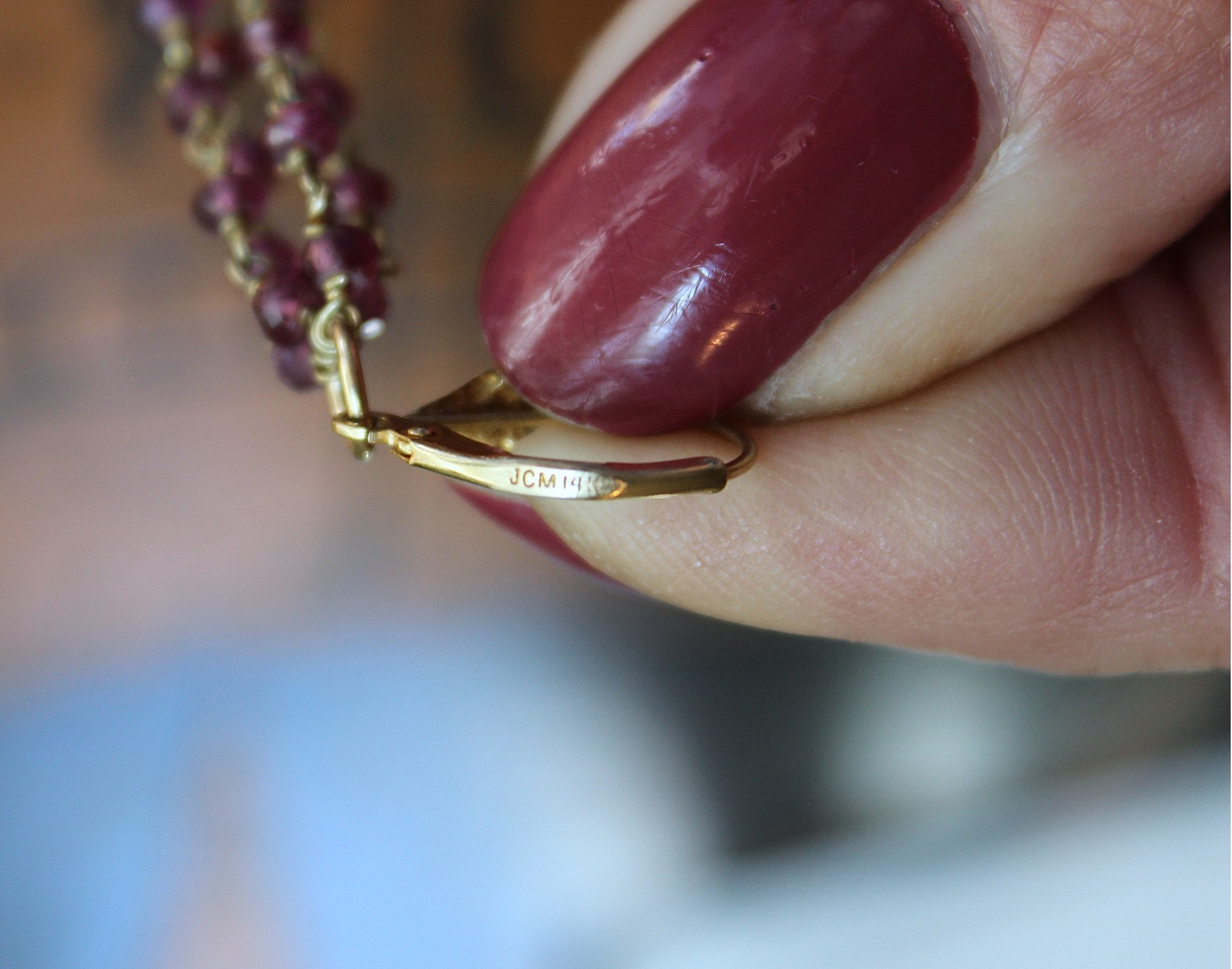 NEW! 14K Gold Filled Wire & Faceted Deep Pink Tourmaline Earrings w/14K Gold Leverback Earring Wires -15% Off with Purchase of Necklace!