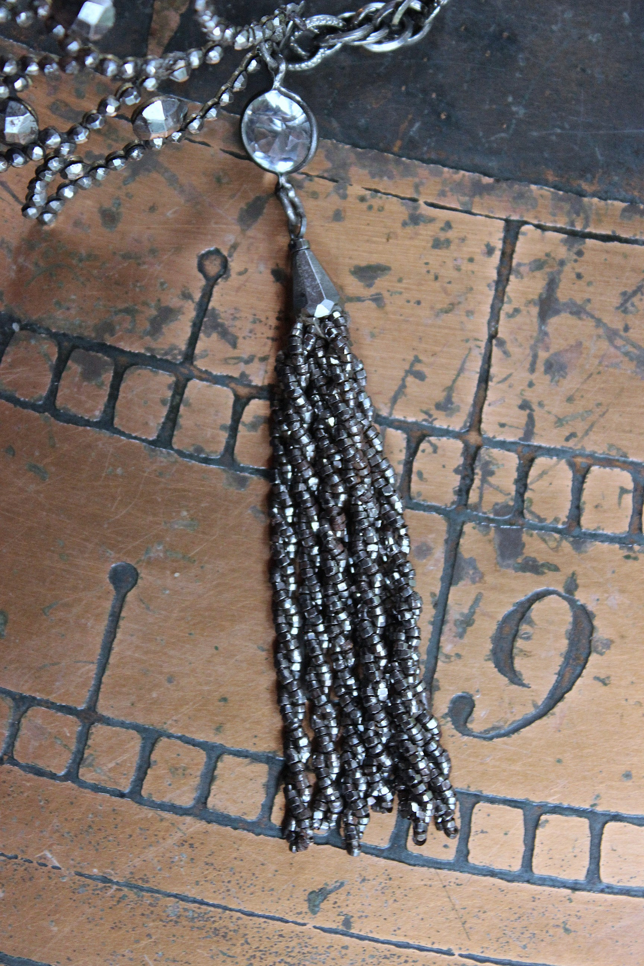 SOLD to J  Precious Wings Bracelet with Rare Antique Cut Steel Wing & Tassel