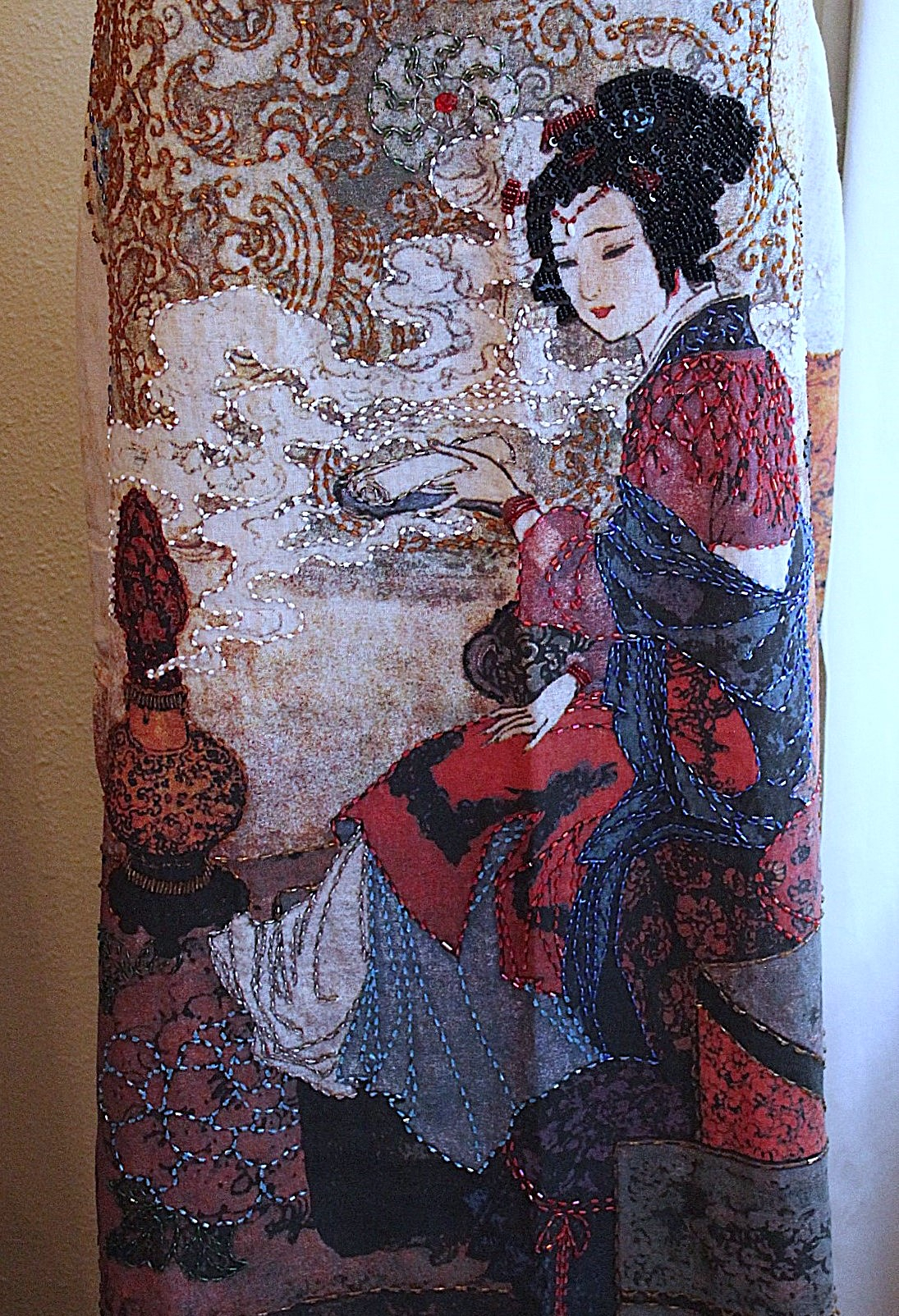 NEW! Unique Vintage NWOT Kokomo Geishi Embellished Skirt - Size L