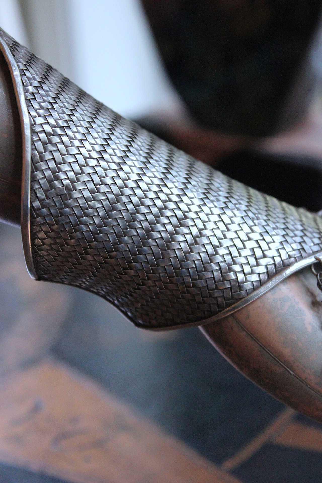 NEW! The Heirophant Wide Sterling Weave Cuff Bracelet with Heart Shaped Glass Pillars of Creation,Sterling Engraved Heirophant Medal, Sterling Stars & More!