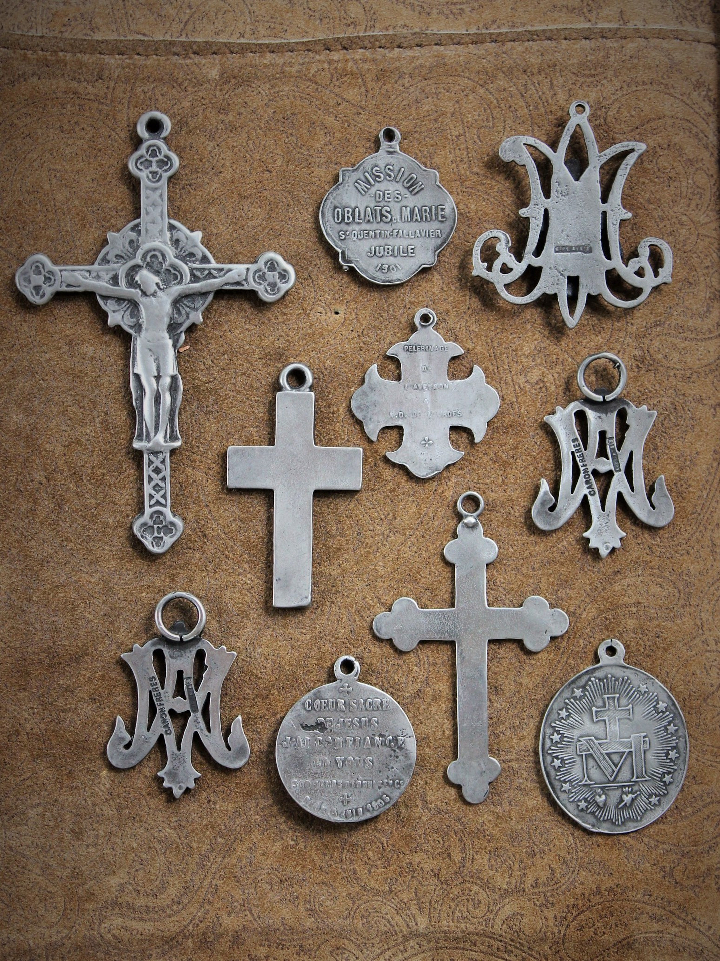 Old French Medal Collection - Set of 10 Old Casts 