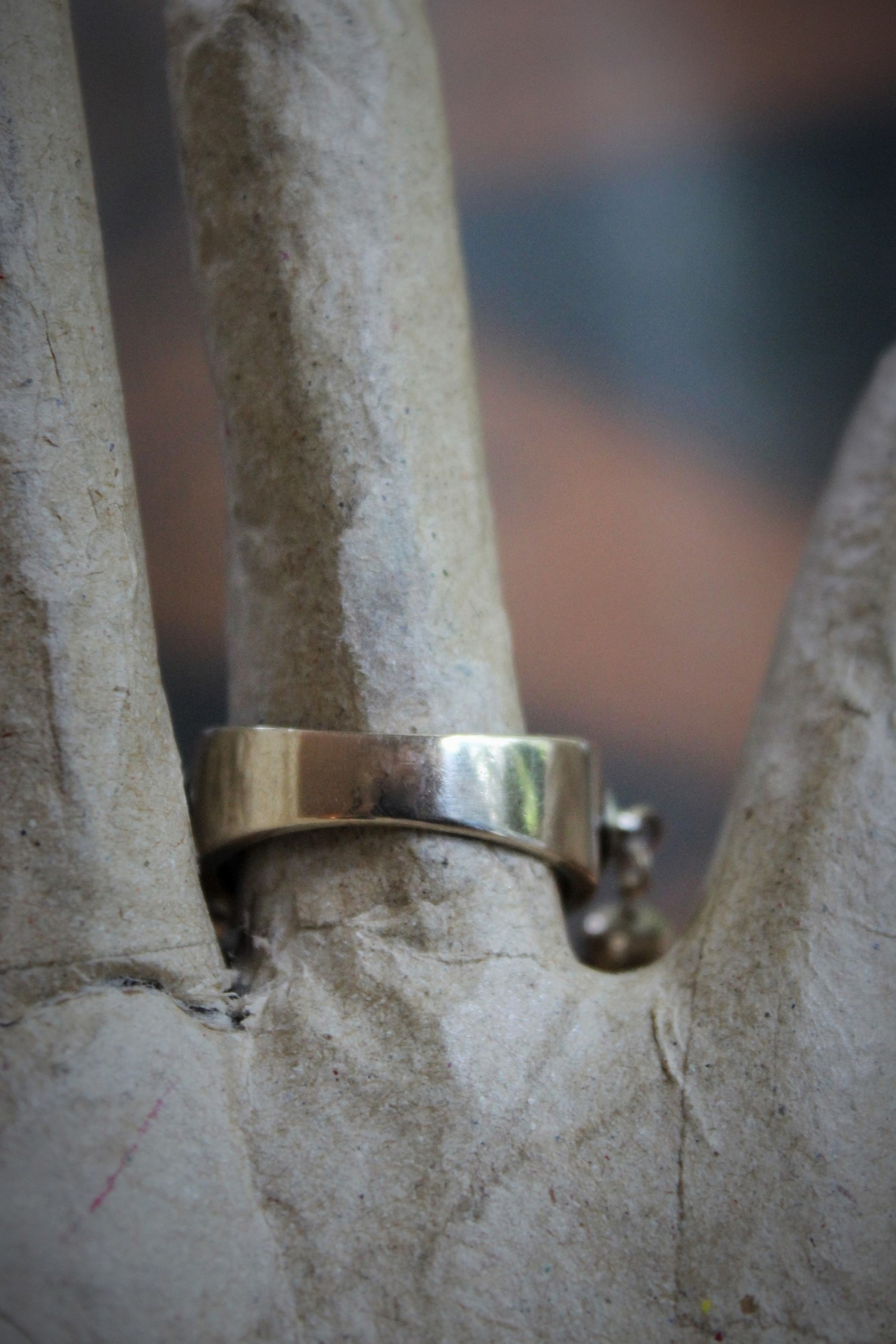 Our Lady Ring w/Antique French Souvenir de Notre Dame de Lourdes Plaque,10K Gold Band,Tiny Antique Gilt Marian Medal,Antique Tassel & Prong Set Crystal