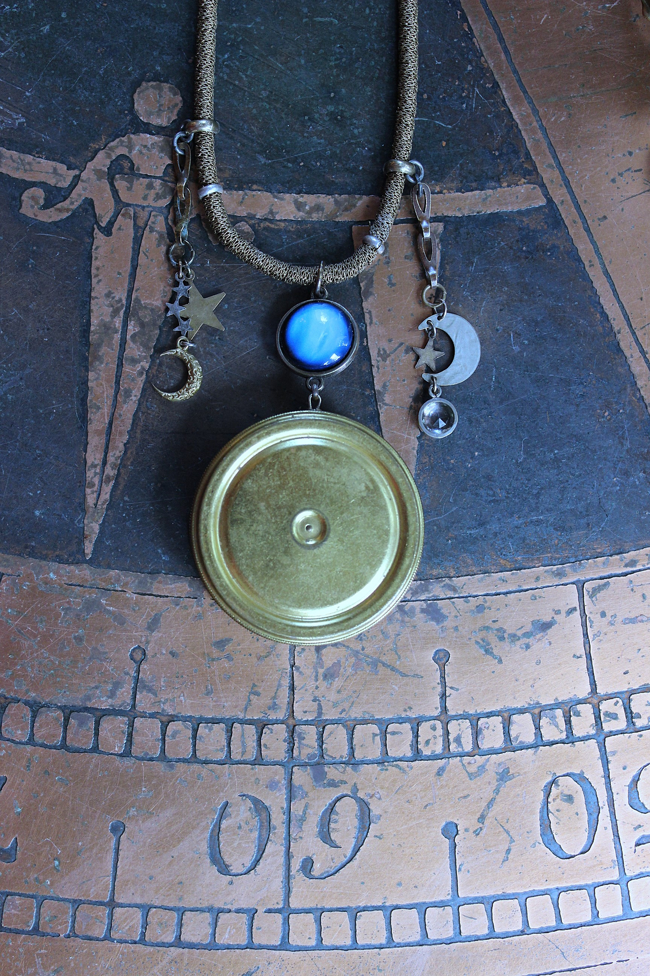 NEW! Divine Love Bracelet & Necklace Set with Antique Watch Case Cosmic Diorama, Glass Orb Earth, Moon & Sun and More!