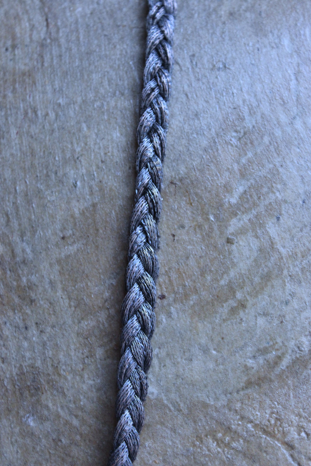 NEW! It Felt Love Necklace w/Embroidered Rose Heart Pendant,Antique Sterling Rose Medal,Antique Rose Capped Tassel & Antique Real Metal Braided Trim Chain