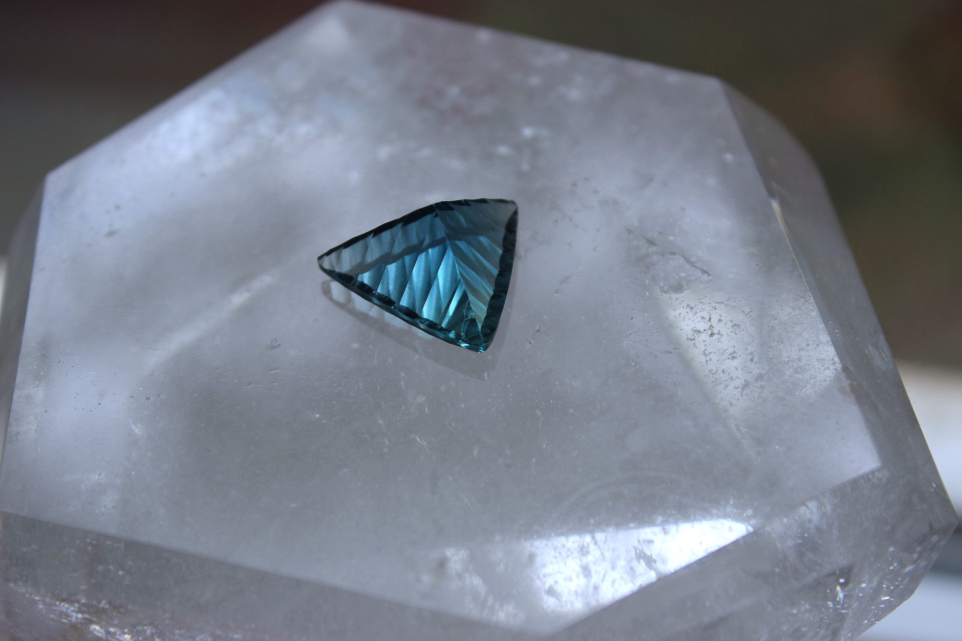 NEW! Rare Gem Collection Necklace with 9 Faceted Gemstones,Antique Pocket Watch Case, Sterling Belcher Chain and Sterling Tassel