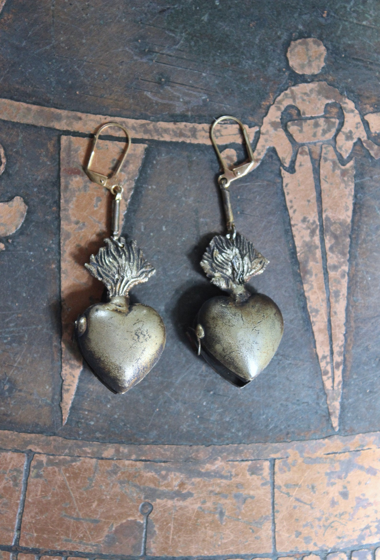NEW! Petite Vintage Ex Voto Locket Earrings