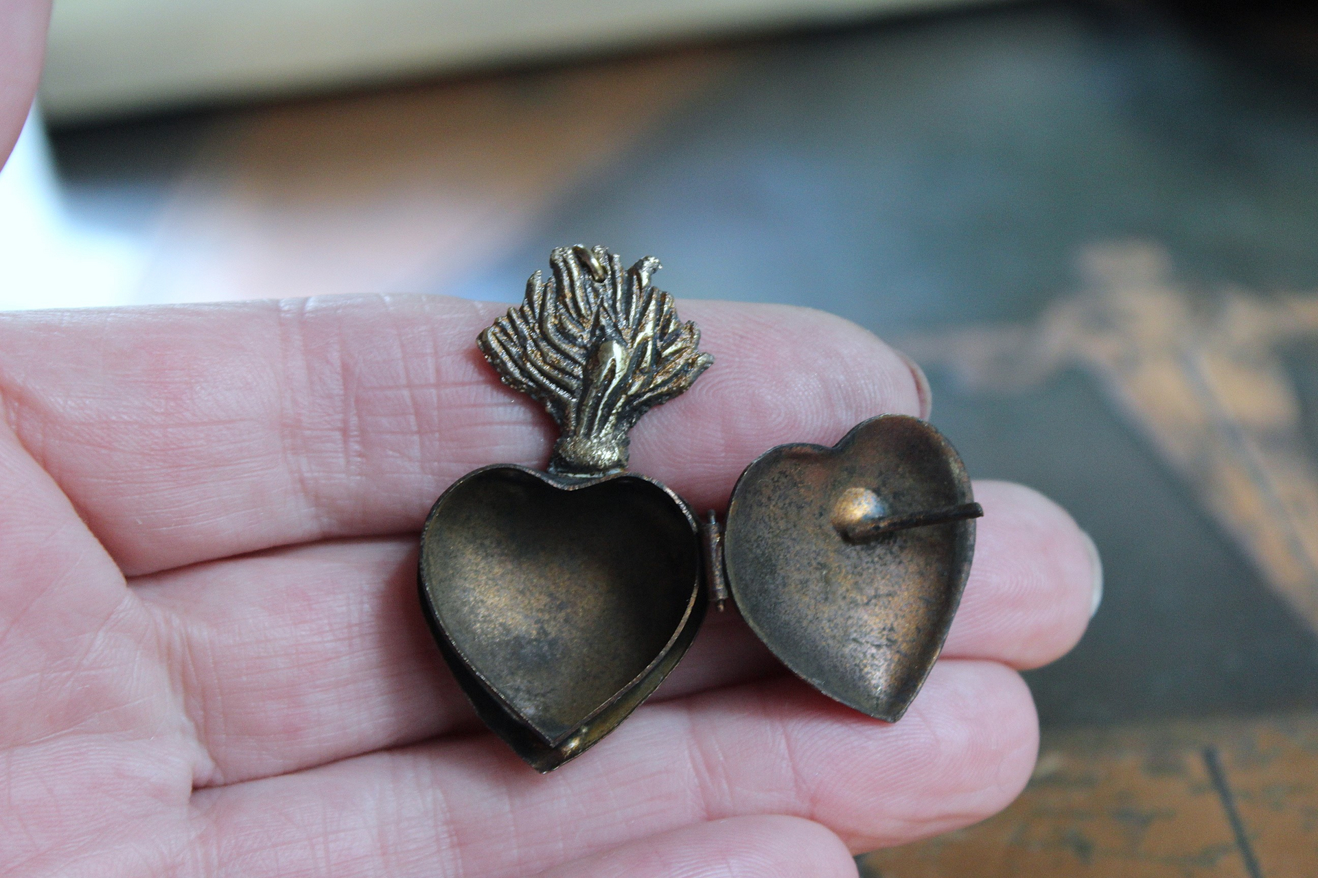NEW! Petite Vintage Ex Voto Locket Earrings