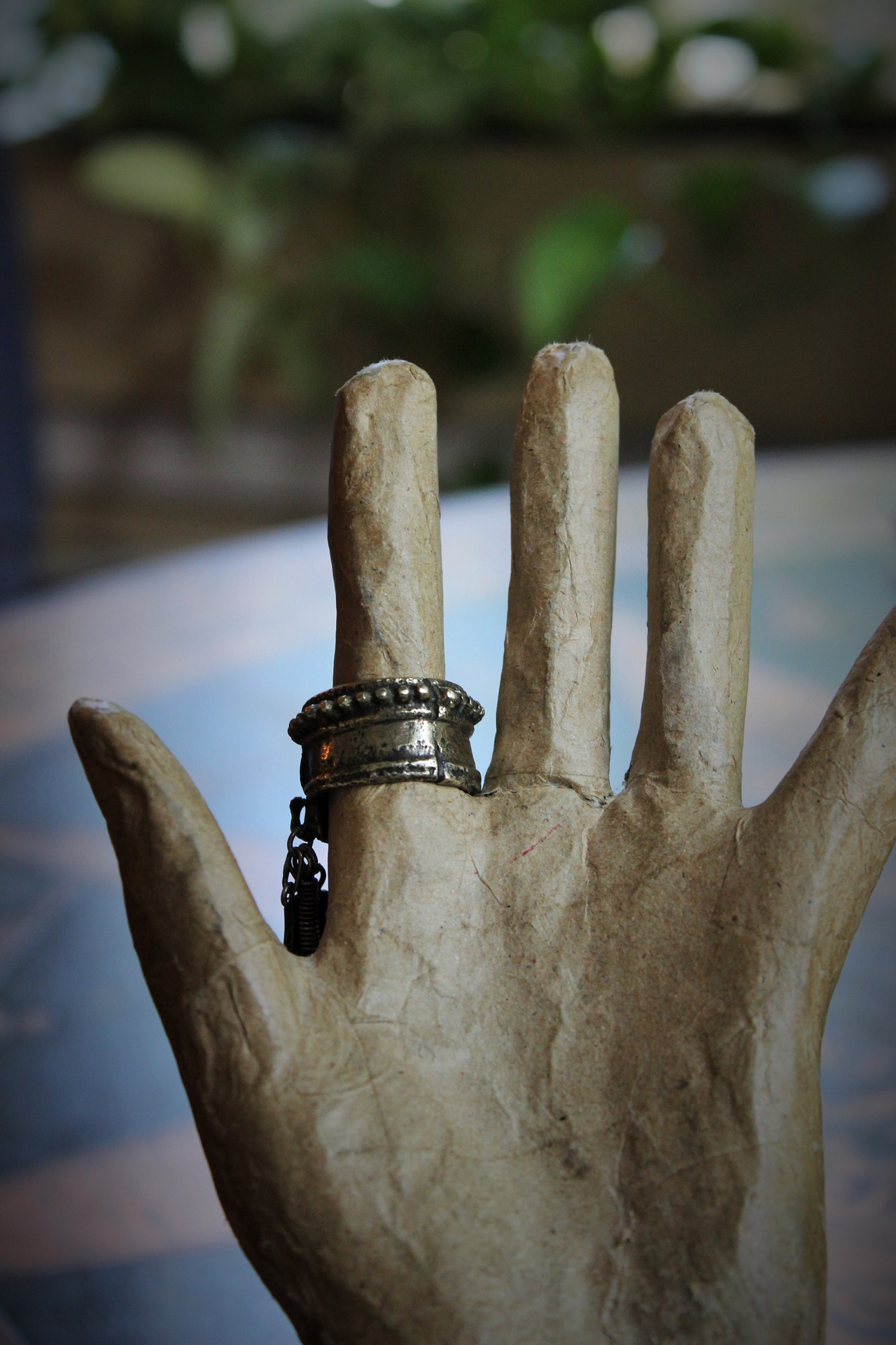 NEW! Antique Gypsy Ring w/Sterling 'The Star' Tarot Medal,Sterling Cross,Sterling Moon & Star + Much More!