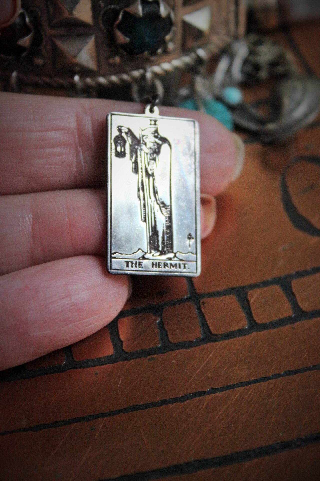 SOLD to M  Meditation & Fulfillment Gypsy Cuff Bracelet w/Sterling Engraved Tarot Medals,Beaded Banjara Tassels,Polished Garnet,Silver Capped Quartz Point & Much More!