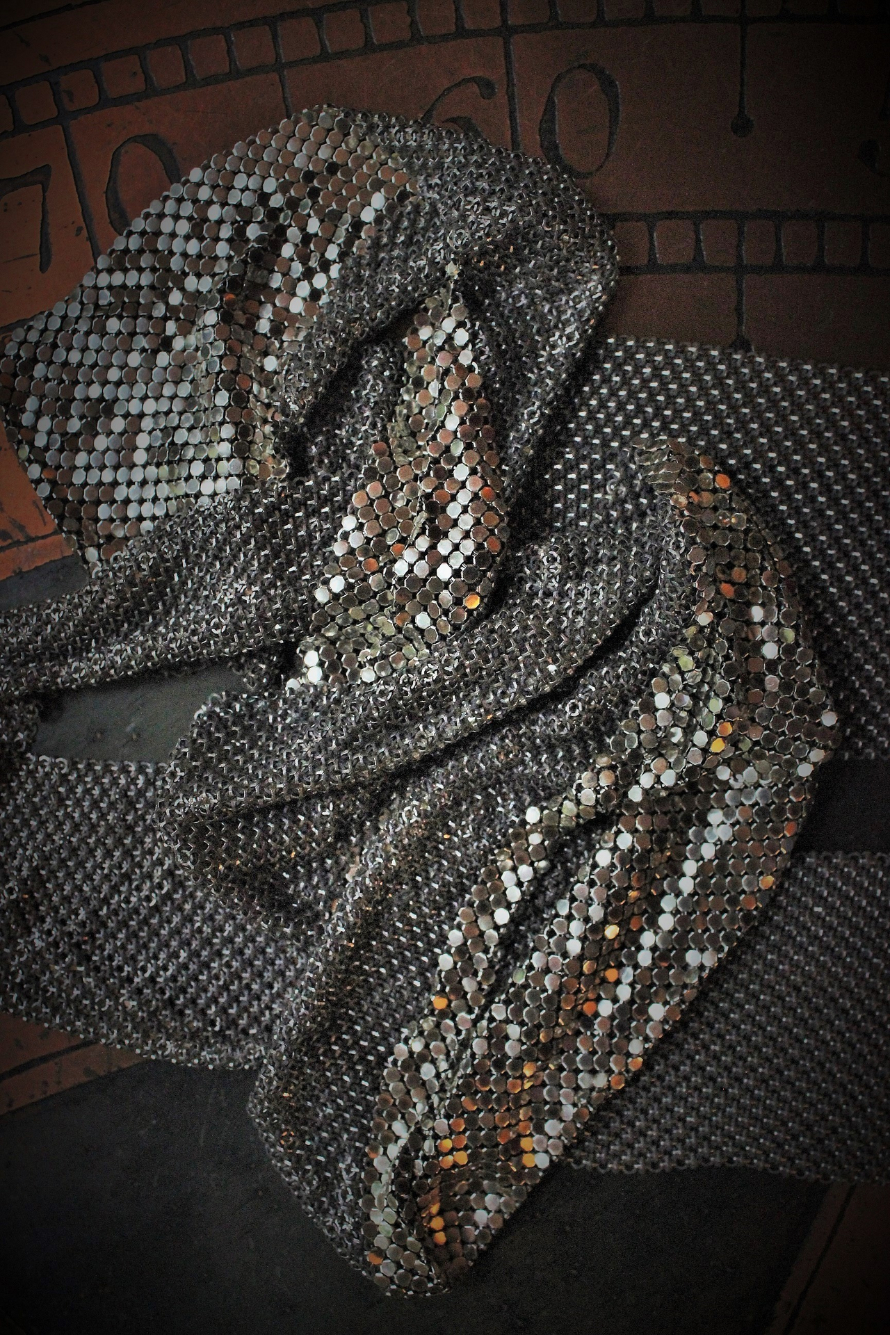 SOLD to K Amazing Whiting & Davis Mesh Scarf,Vintage French Roi D'Amour (King of Love) Medals,Reposse Puffy Hearts,St. Therese Rose Medals & Persevere Crosses