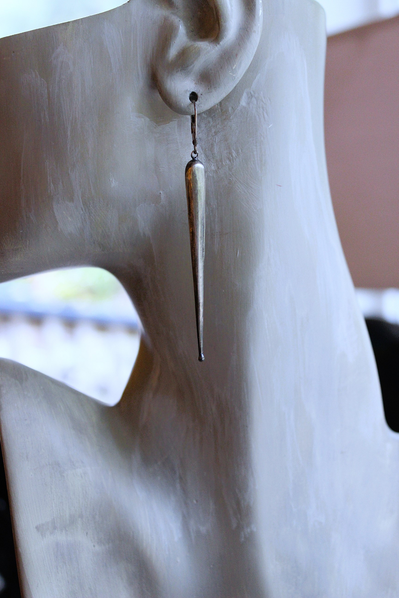 NEW! Unique Vintage Sterling Dangle Earrings with Sterling Earring Leverbacks